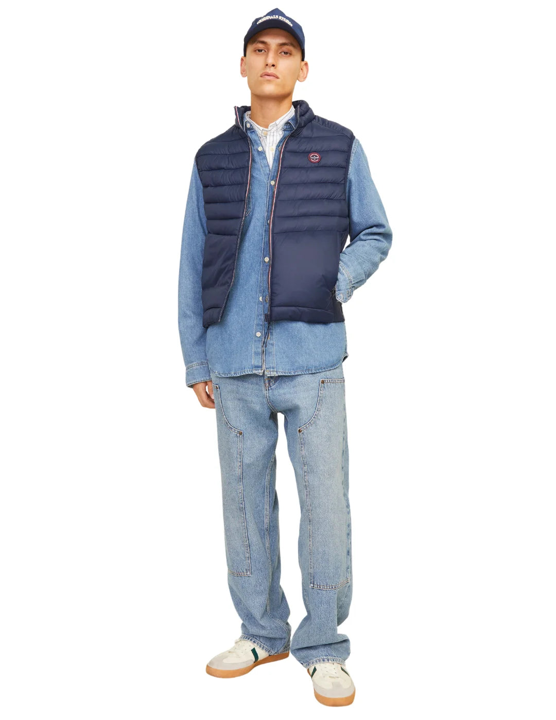 Chaleco Acolchado Jack&Jones Sprint Azul Marino | Bicos de Fío