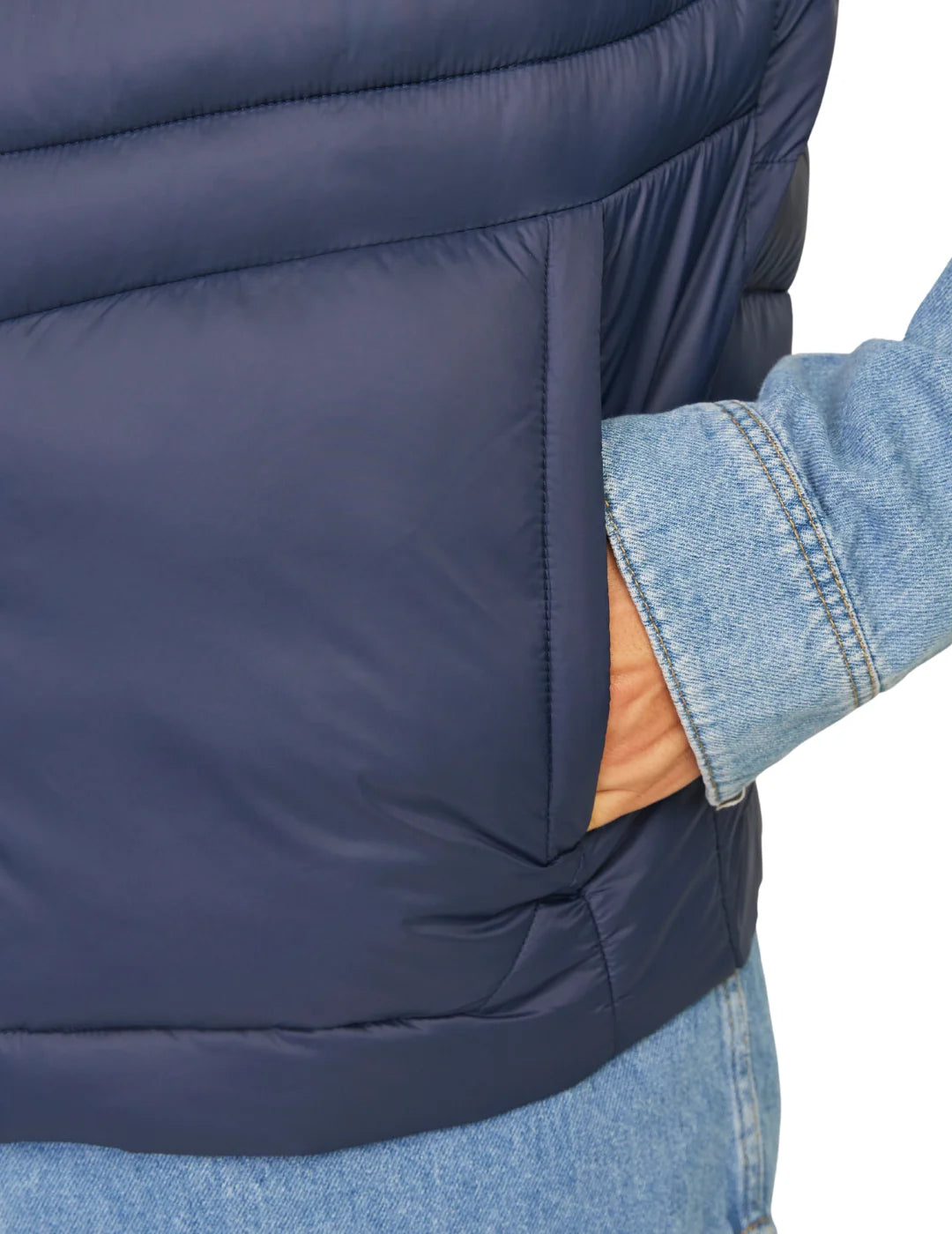 Chaleco Acolchado Jack&Jones Sprint Azul Marino | Bicos de Fío