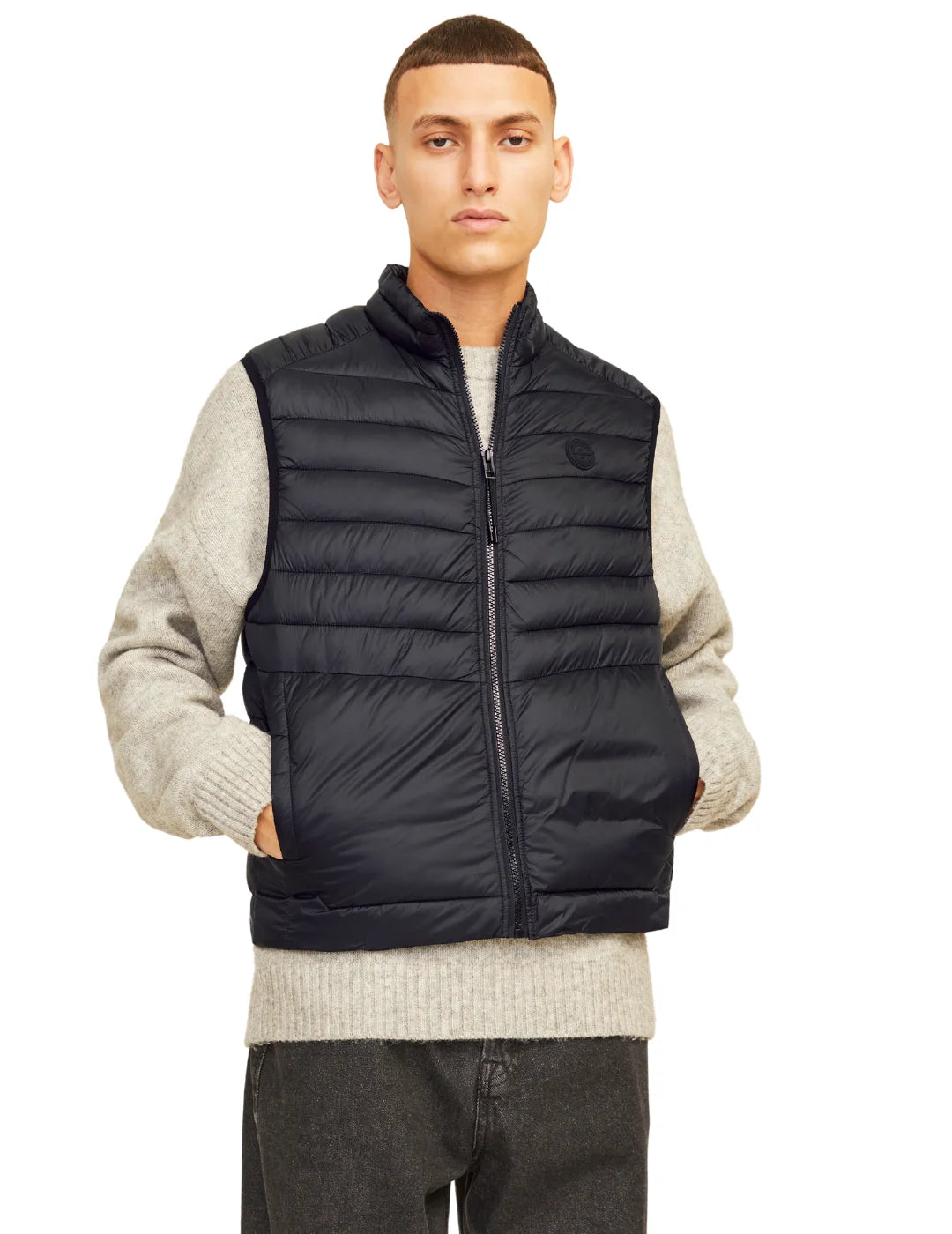 Chaleco Acolchado Jack&Jones Sprint Negro | Bicos de Fío