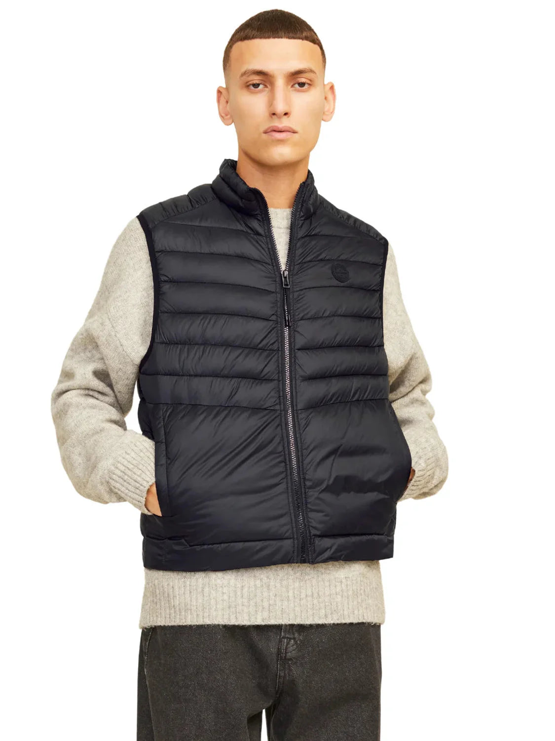 Chaleco Acolchado Jack&Jones Sprint Negro | Bicos de Fío