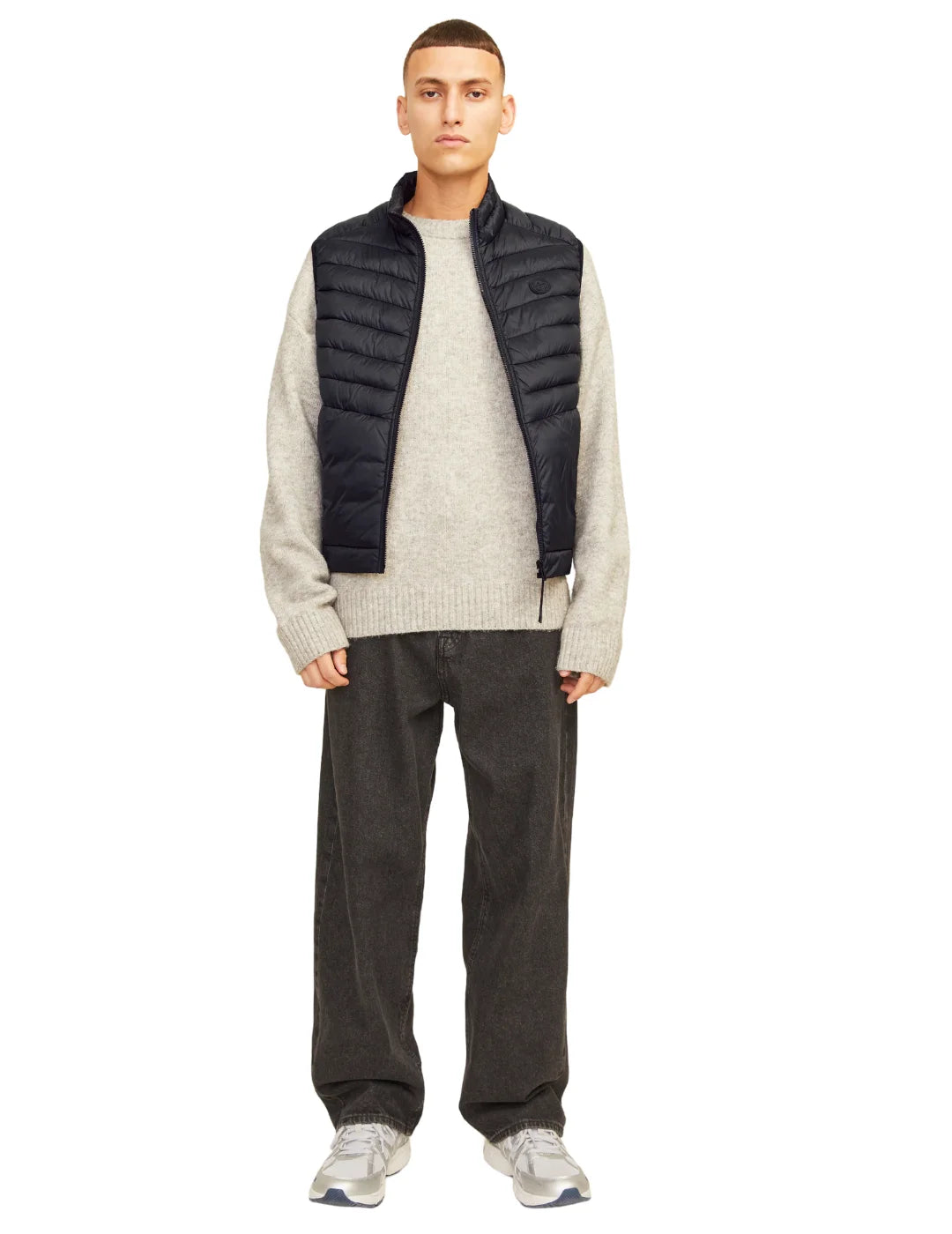 Chaleco Acolchado Jack&Jones Sprint Negro | Bicos de Fío