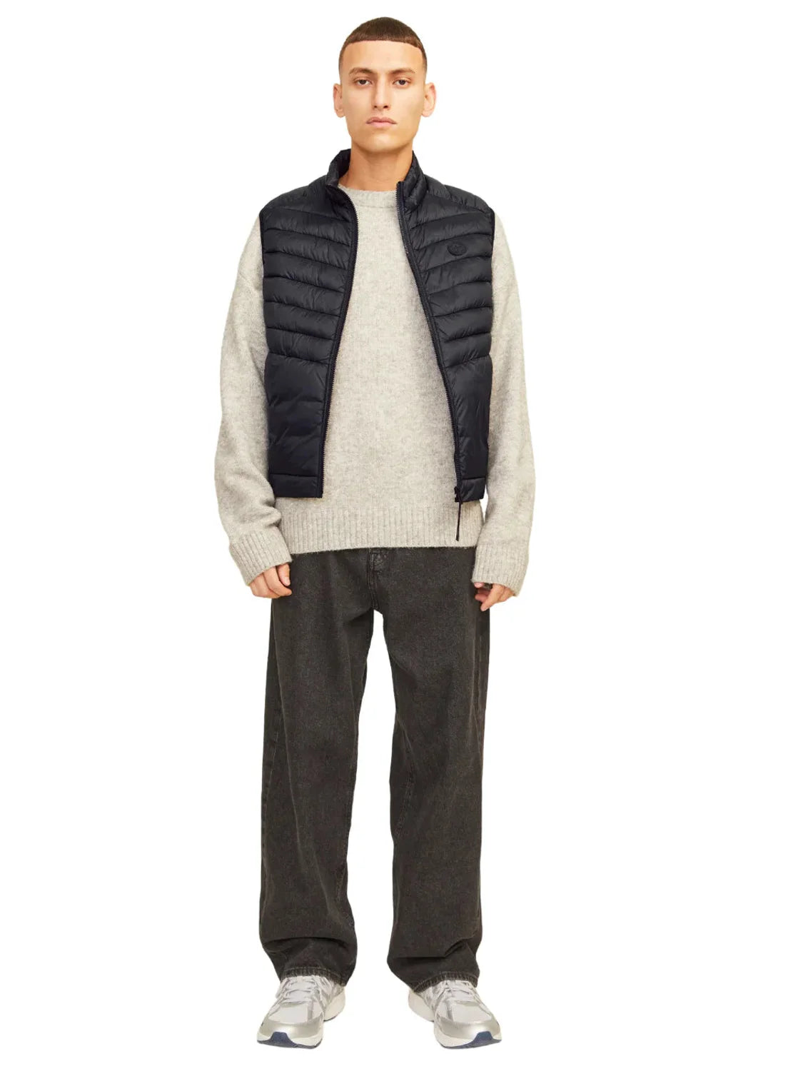 Chaleco Acolchado Jack&Jones Sprint Negro | Bicos de Fío