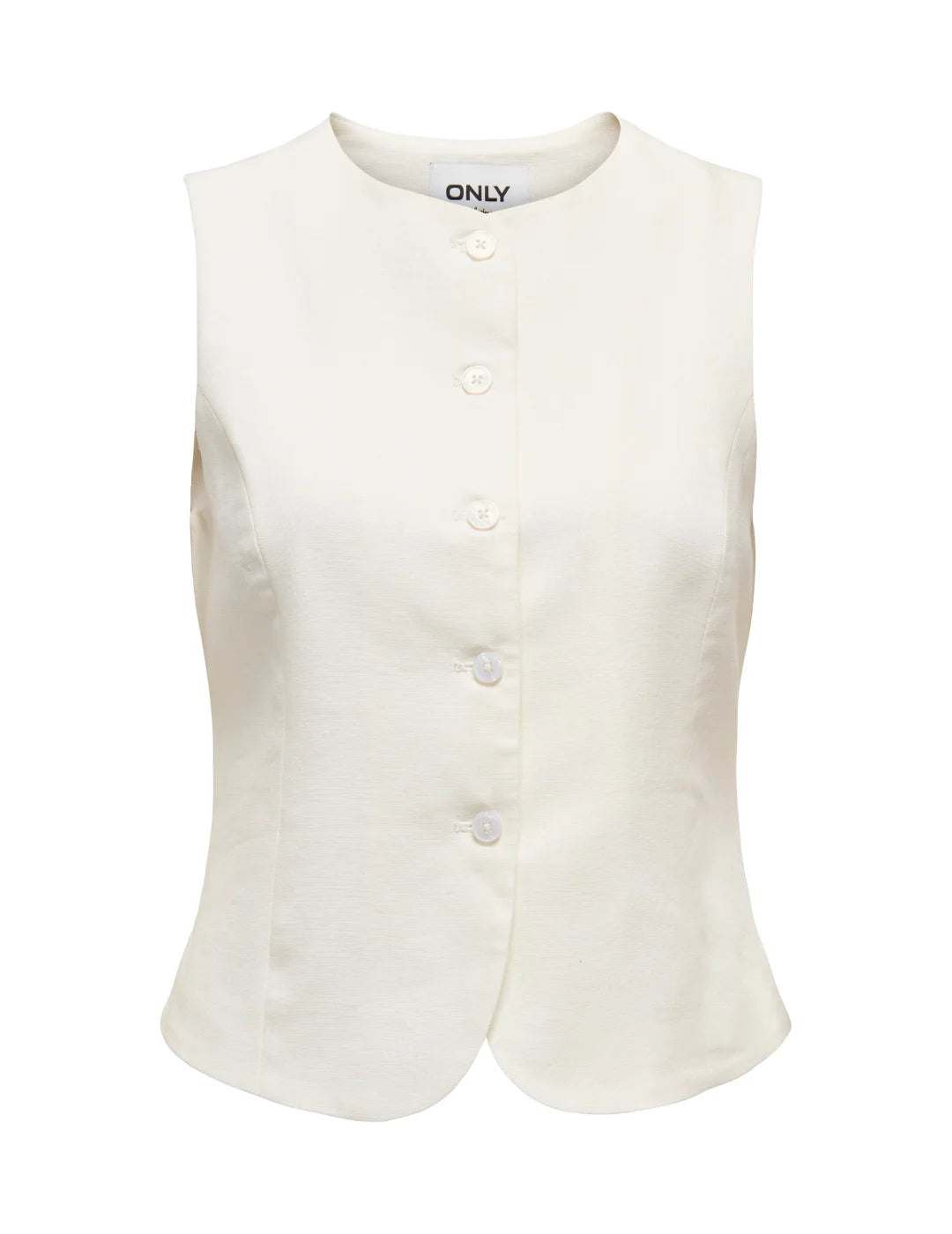 Chaleco Lino ONLY Goa Crudo | Bicos de Fío