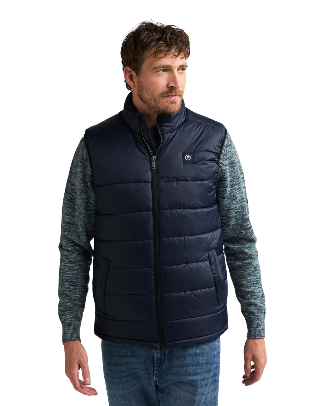 Chaleco Acolchado Petrol Industries Azul Marino WST107 | Bicos de Fío