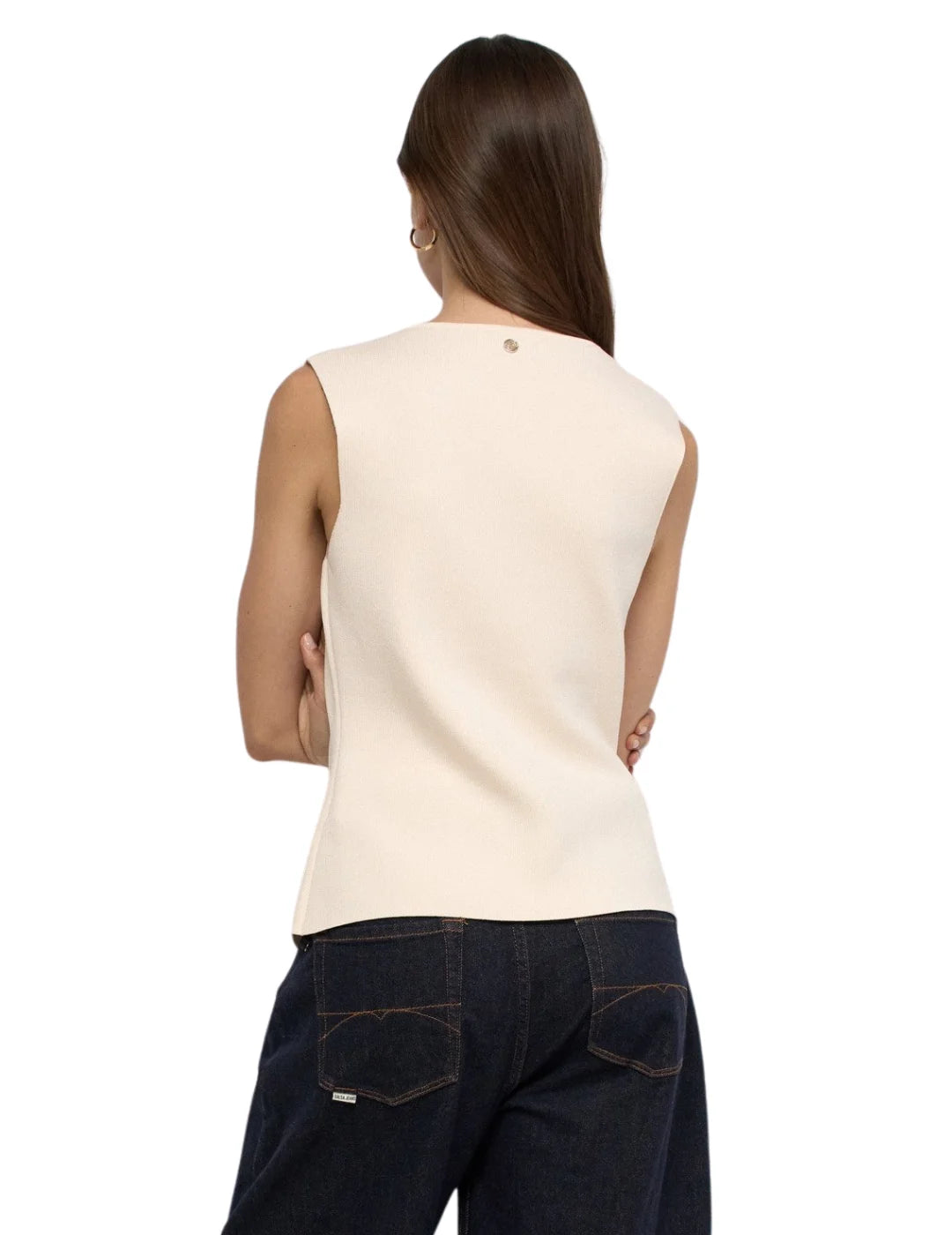 Chaleco Punto Salsa Jeans Crudo | Bicos de Fío