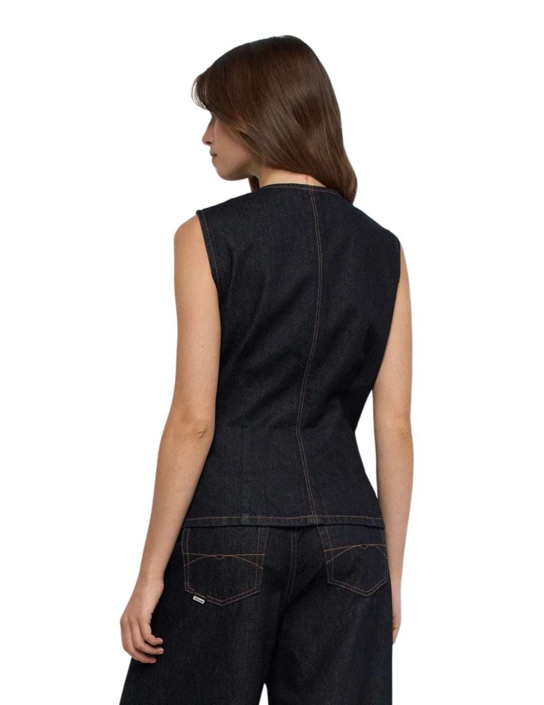 Chaleco Vaquero Salsa Jeans Azul | Bicos de Fío