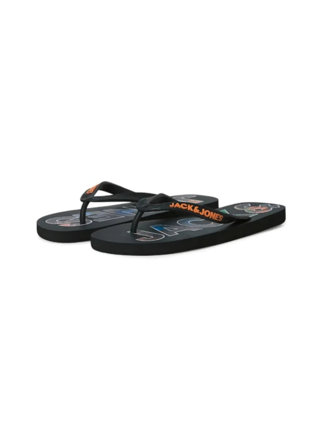 Chancla Jack&Jones Logo Palm Antracita | Bicos de Fío