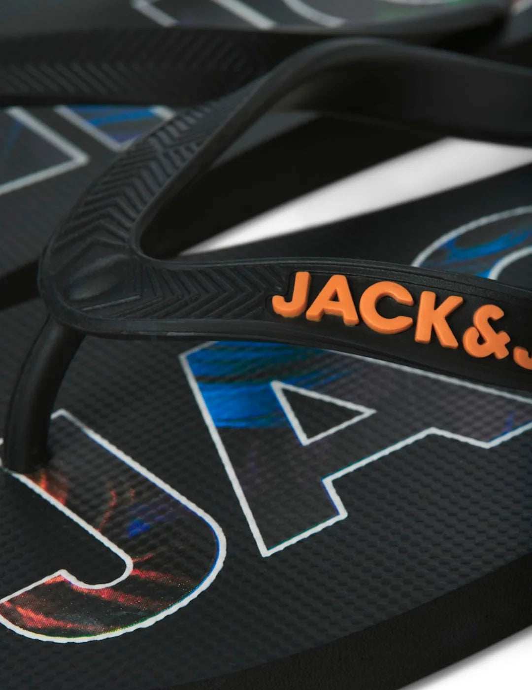 Chancla Jack&Jones Logo Palm Antracita | Bicos de Fío