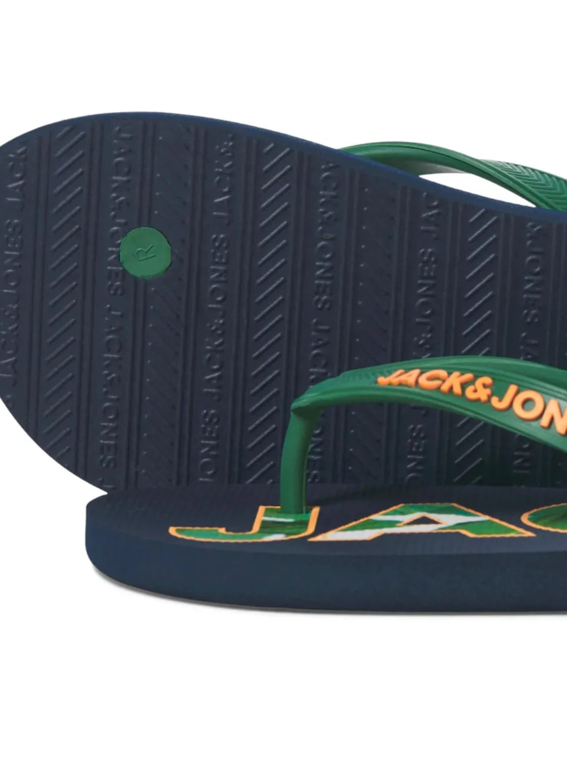Chancla Jack&Jones Logo Palm Navy Verdant | Bicos de Fío