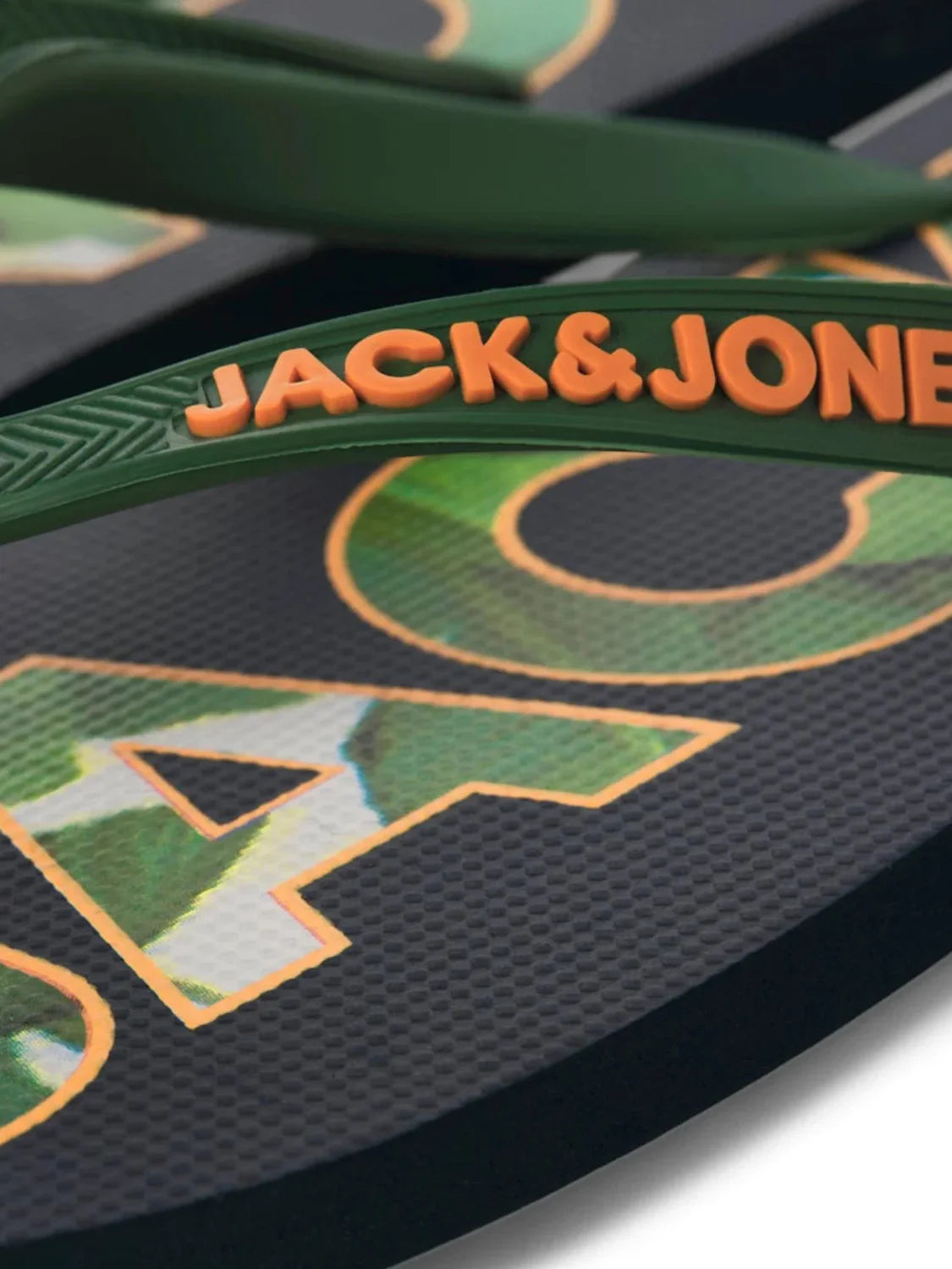 Chancla Jack&Jones Logo Palm Navy Verdant | Bicos de Fío