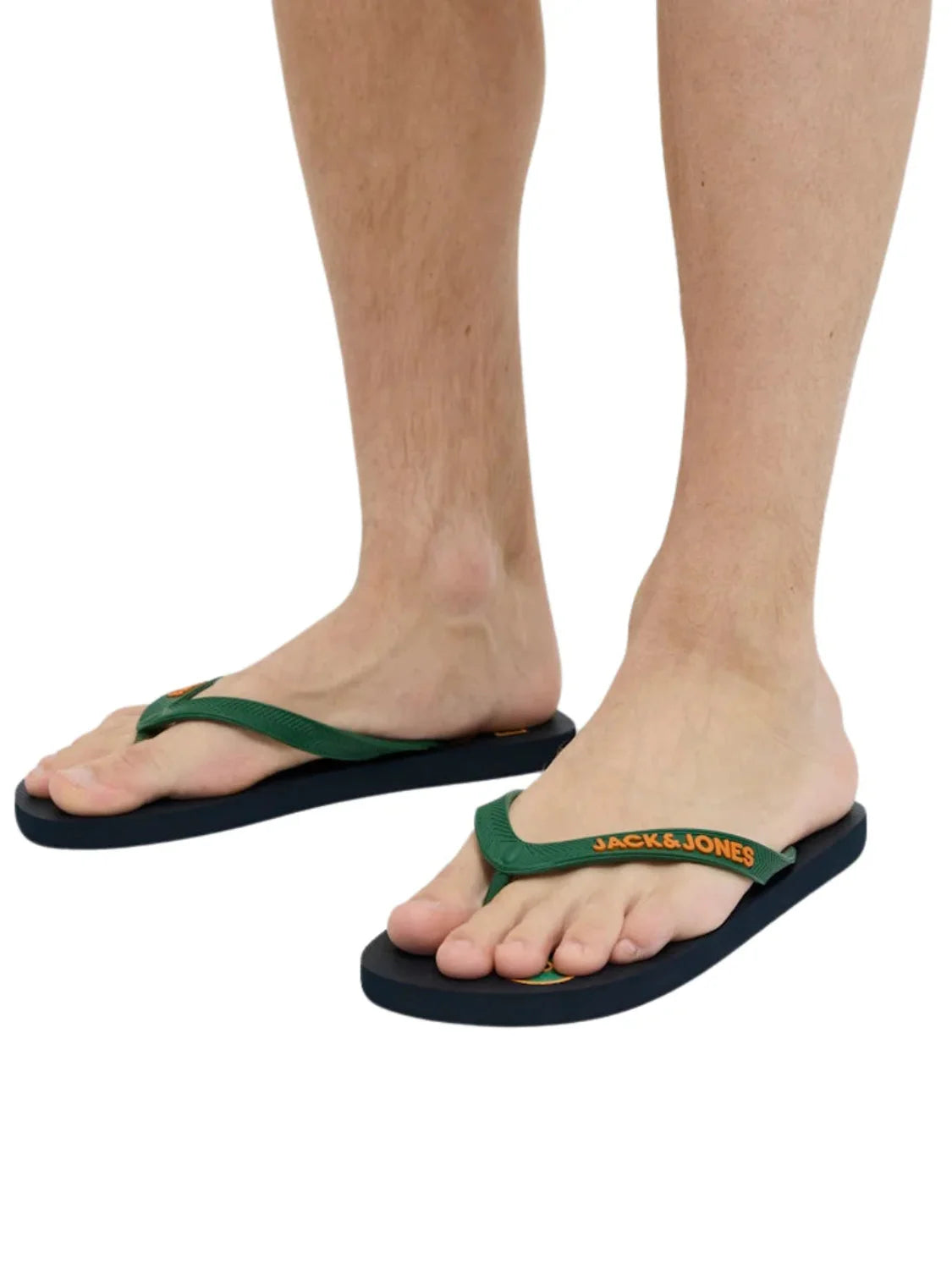 Chancla Jack&Jones Logo Palm Navy Verdant | Bicos de Fío