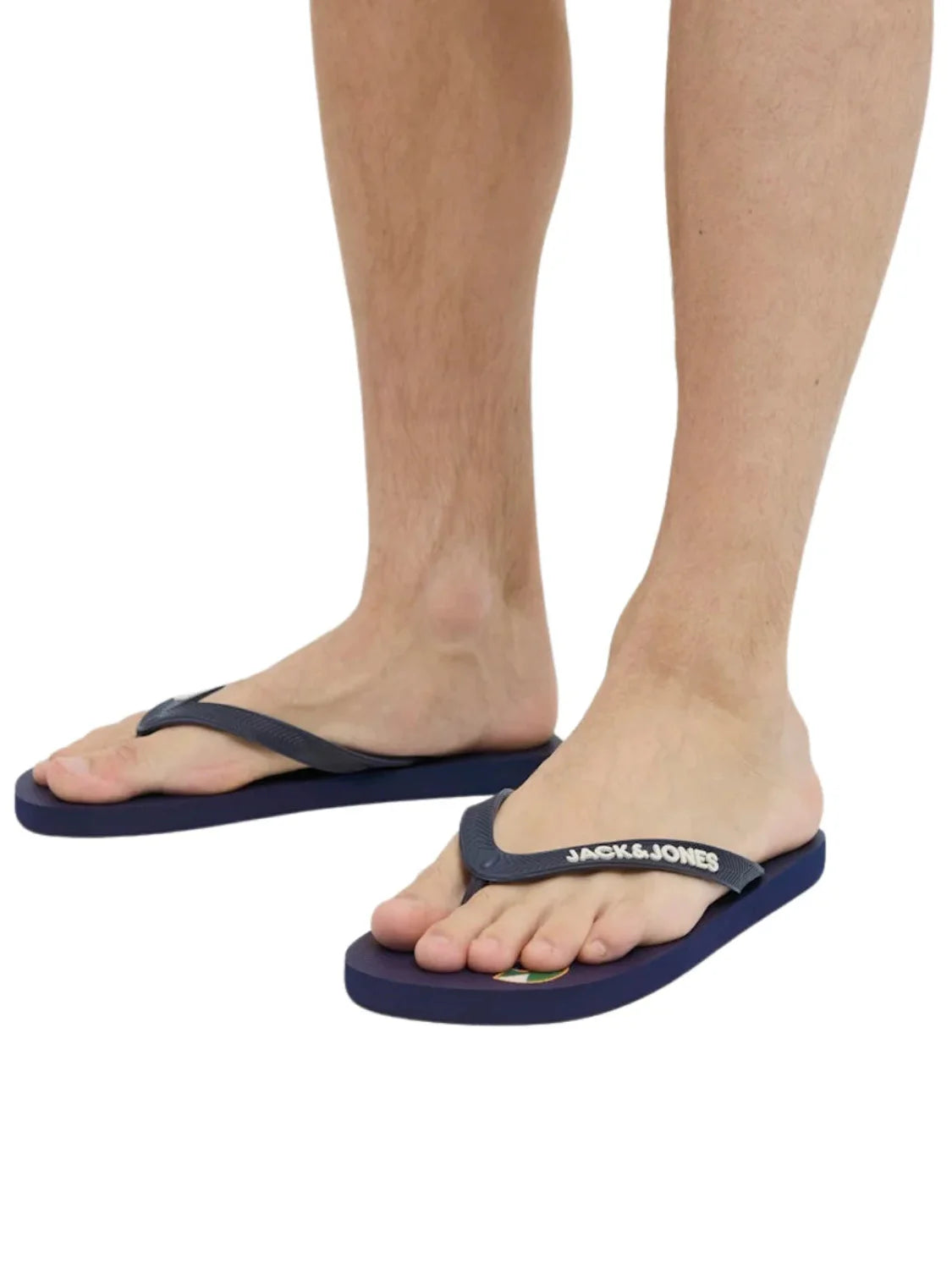 Chancla Jack&Jones Logo Palm Medieval Blue | Bicos de Fío