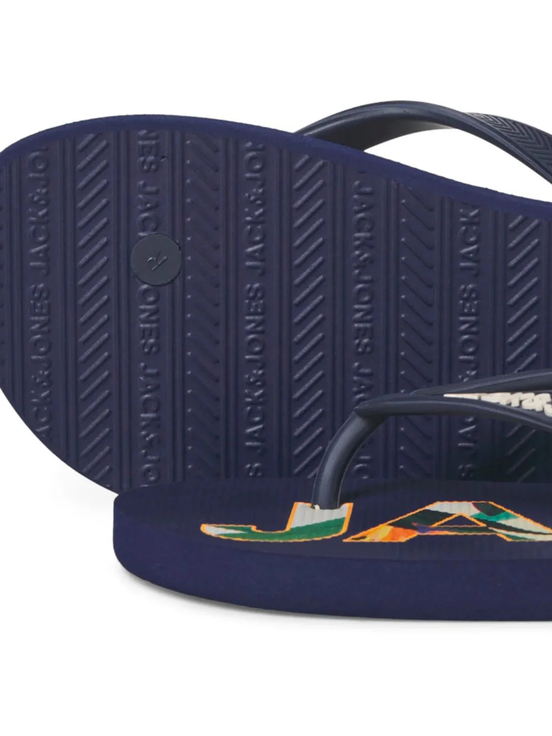 Chancla Jack&Jones Logo Palm Medieval Blue | Bicos de Fío