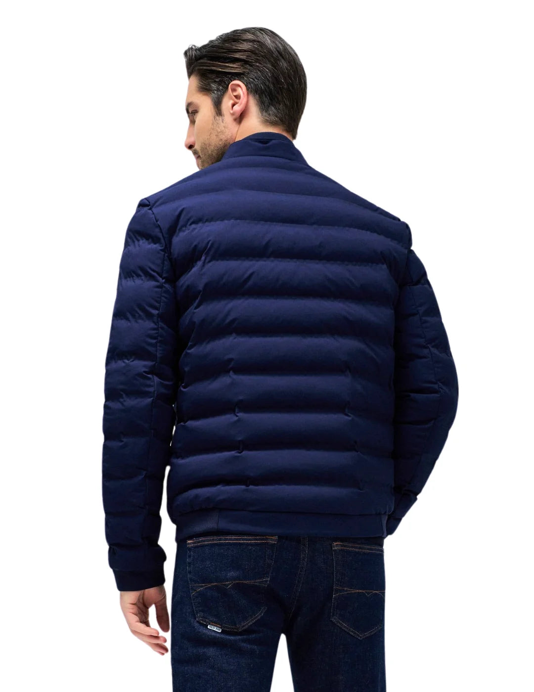Chaqueta Acolchada Bolsillos Salsa Jeans Azul Marino | Bicos de Fío