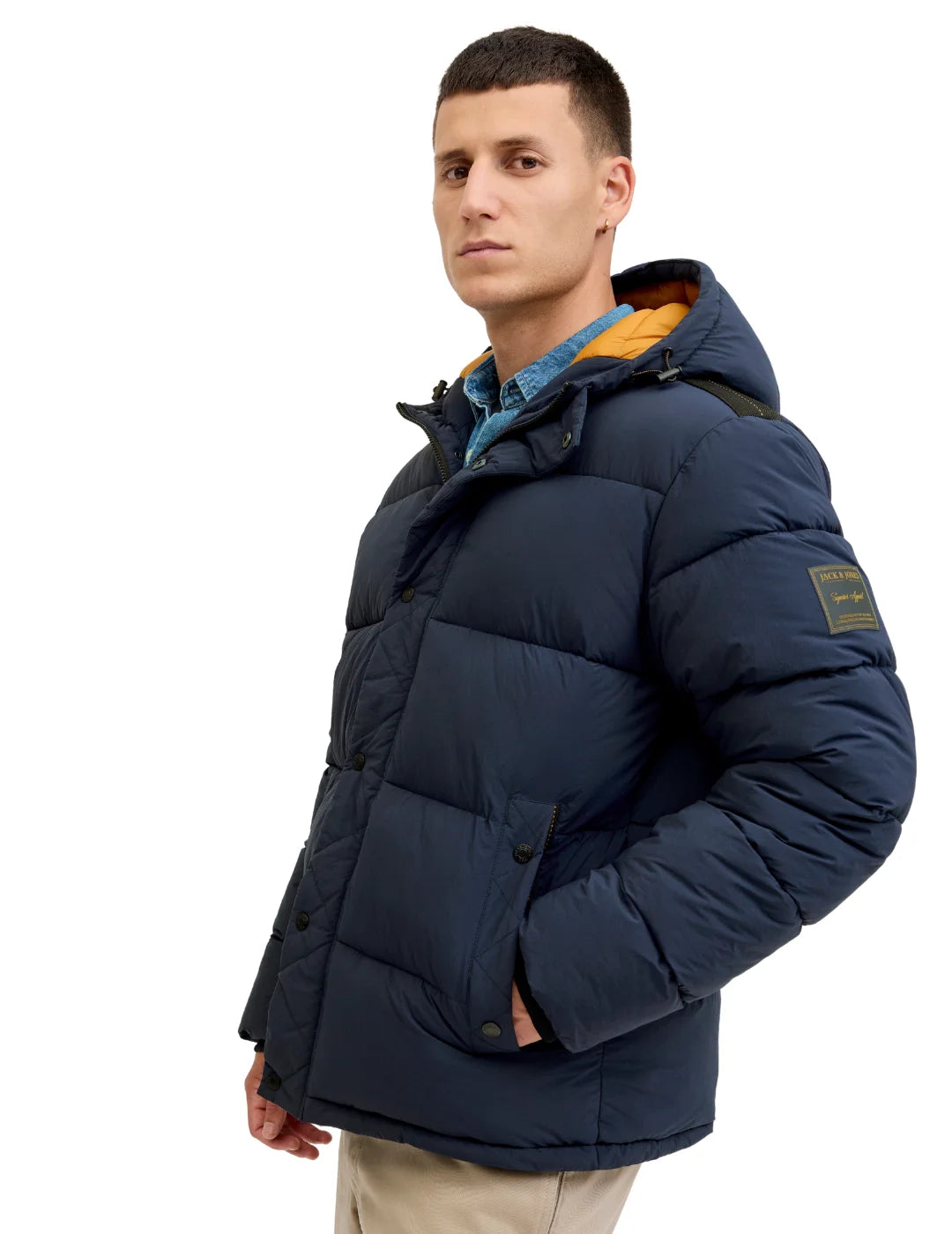 Chaqueta Acolchada Jack&Jones Detroit Azul Marino | Bicos de Fío