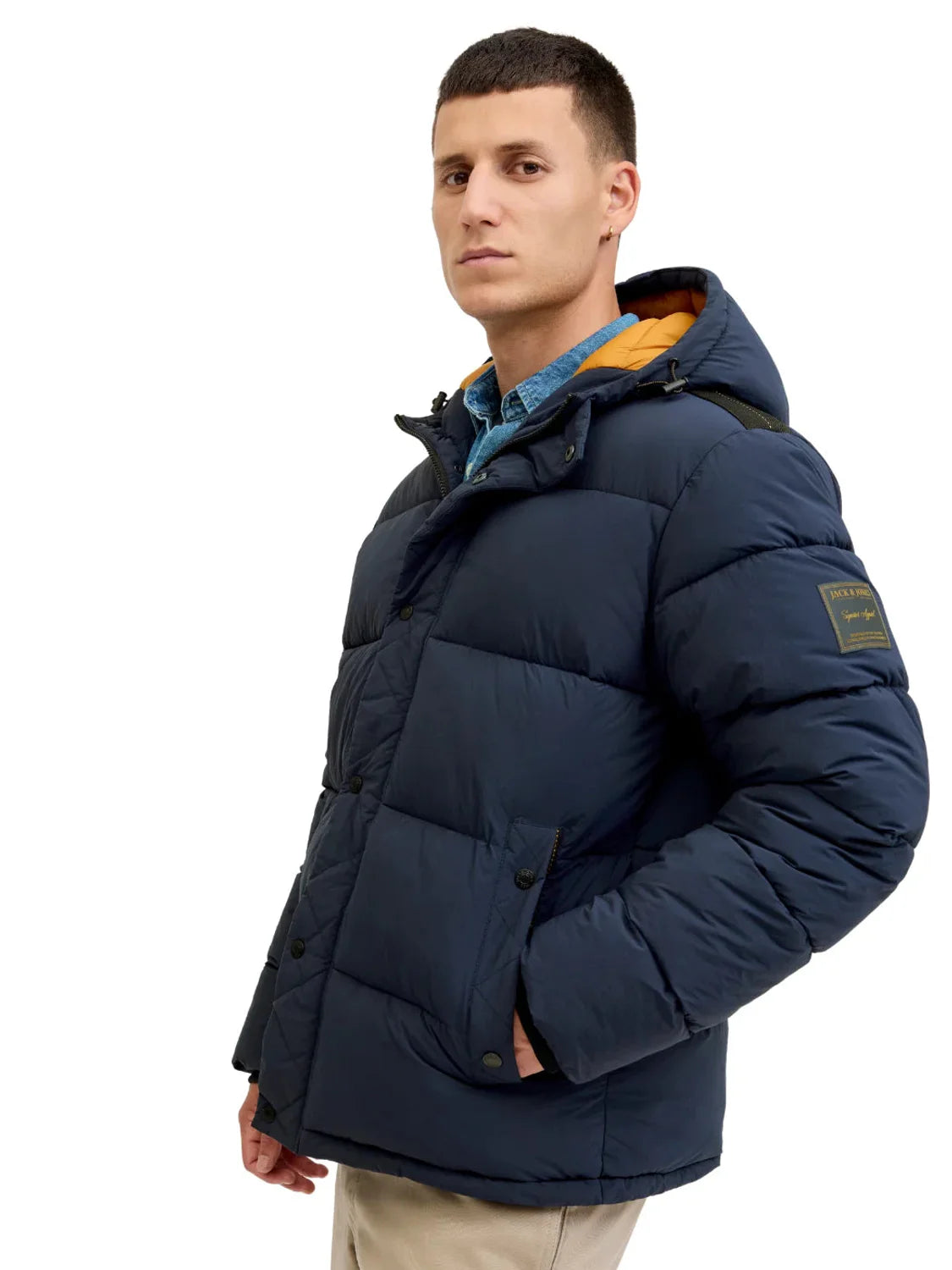 Chaqueta Acolchada Jack&Jones Detroit Azul Marino | Bicos de Fío