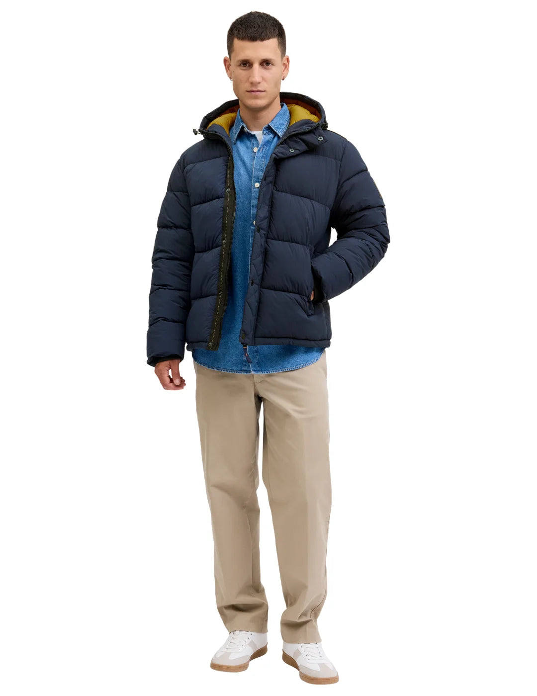 Chaqueta Acolchada Jack&Jones Detroit Azul Marino | Bicos de Fío