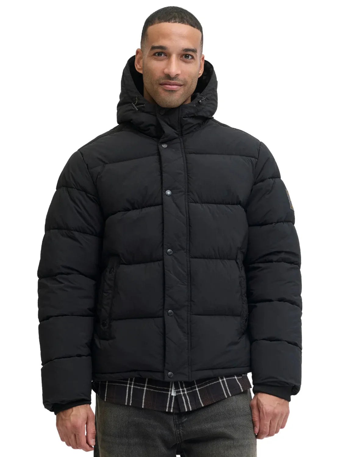 Chaqueta Acolchada Jack&Jones Detroit Negro | Bicos de Fío