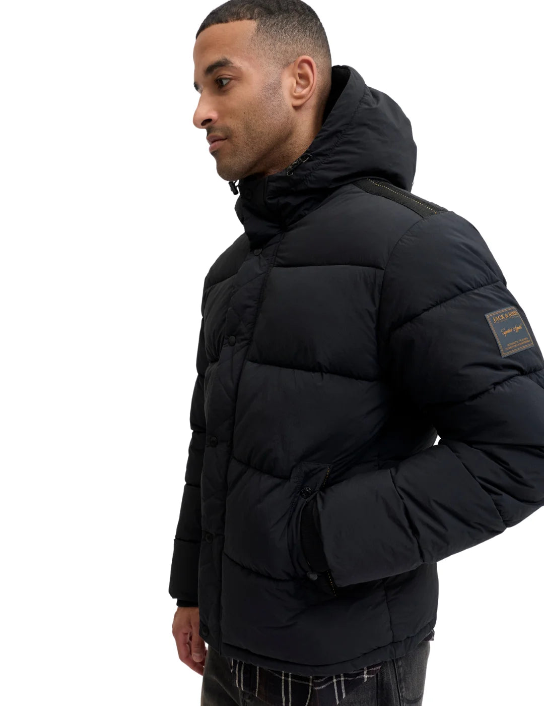 Chaqueta Acolchada Jack&Jones Detroit Negro | Bicos de Fío