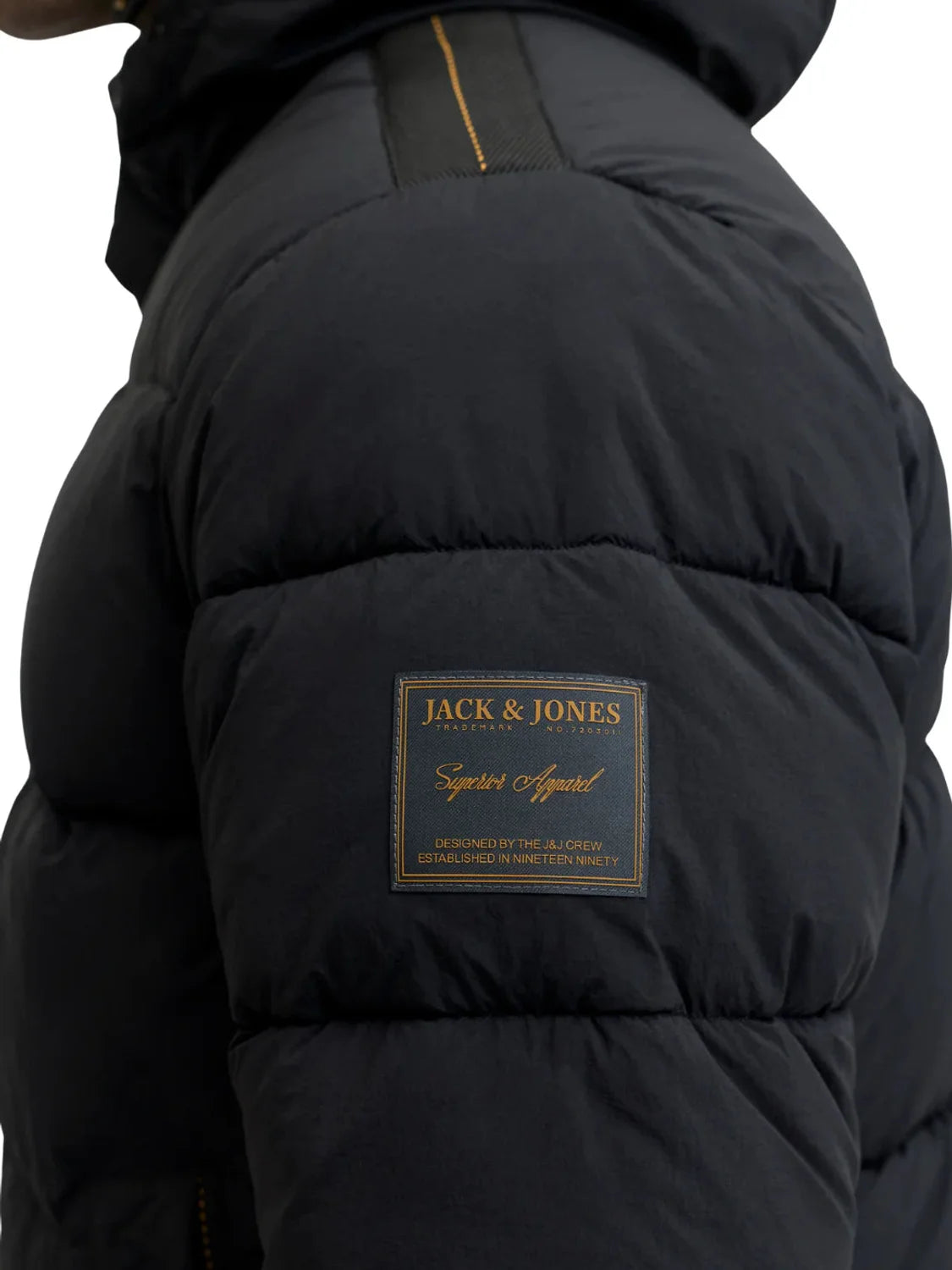 Chaqueta Acolchada Jack&Jones Detroit Negro | Bicos de Fío