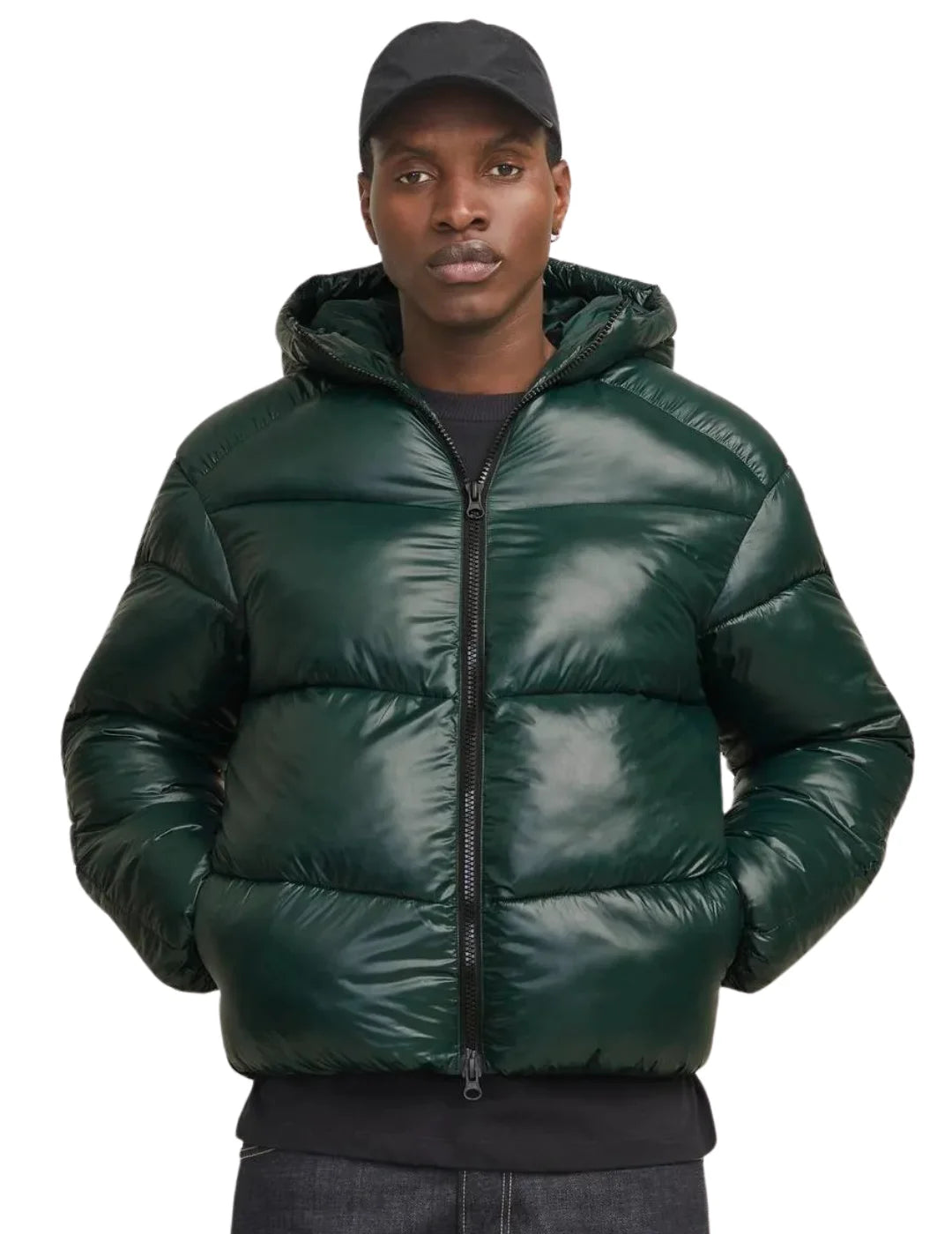 Chaqueta Acolchada Jack&Jones Flex Verde | Bicos de Fío