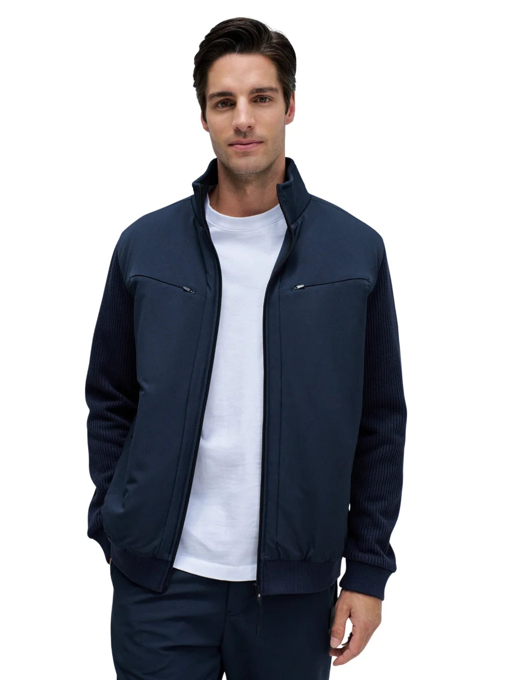 Chaqueta Acolchada Mezcla Salsa Jeans Azul Marino | Bicos de Fío