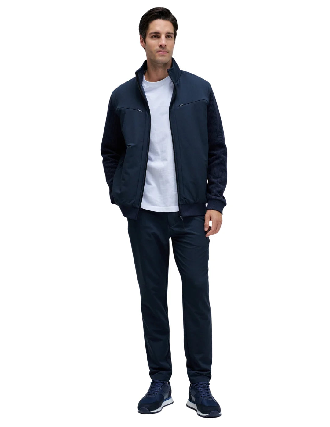 Chaqueta Acolchada Mezcla Salsa Jeans Azul Marino | Bicos de Fío
