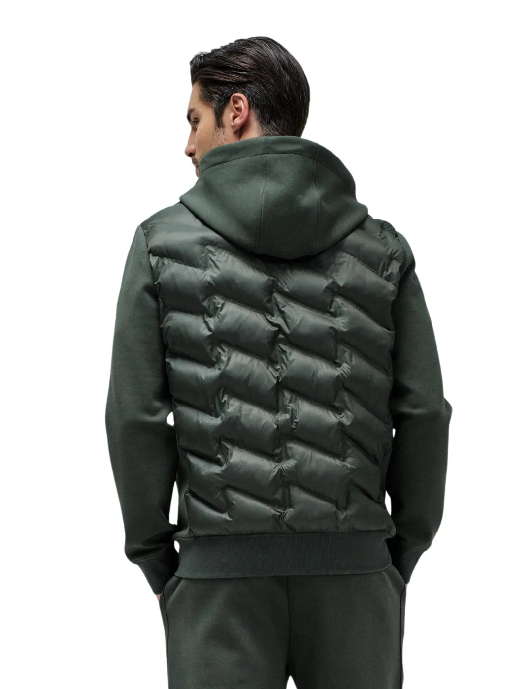 Chaqueta Mezcla Materiales Salsa Jeans Verde | Bicos de Fío