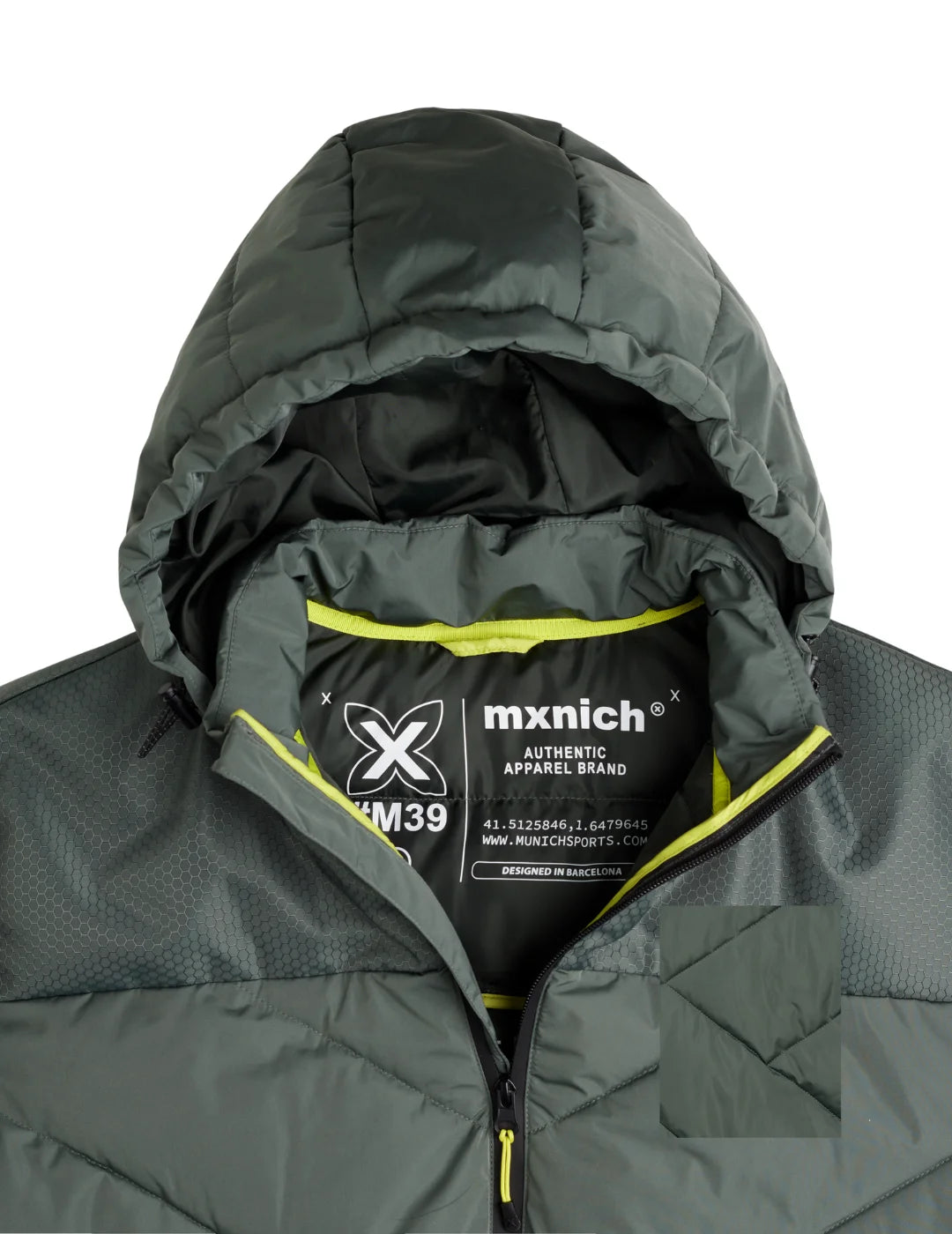 Chaqueta Acolchada Munich Cloud Khaki | Bicos de Fío
