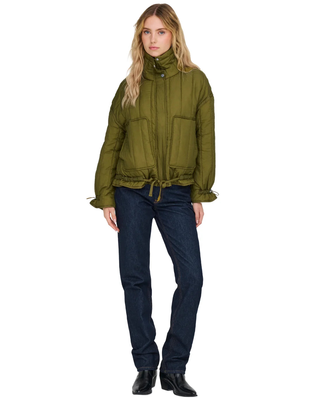 Chaqueta Acolchada Only Onlmayda Verde | Bicos de Fío