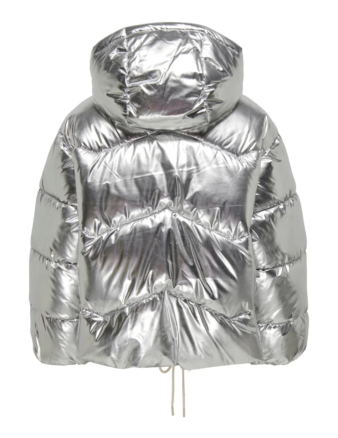 Chaqueta Acolchada Only Onlpearl Plata | Bicos de Fío