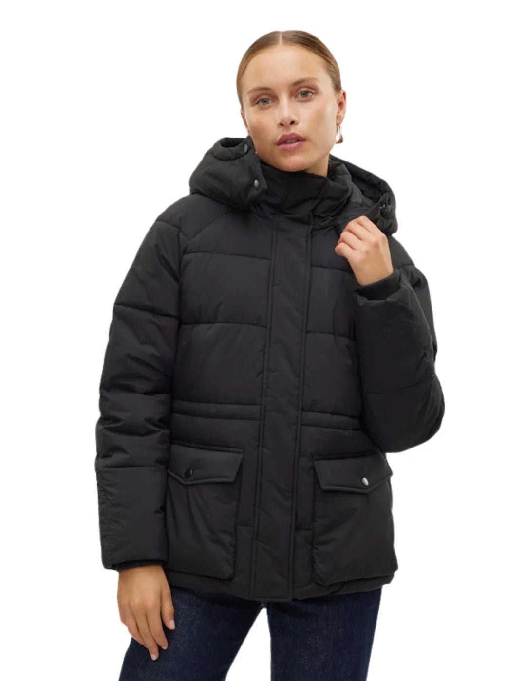 Chaqueta Acolchada Vero Moda Diana Negro | Bicos de Fío