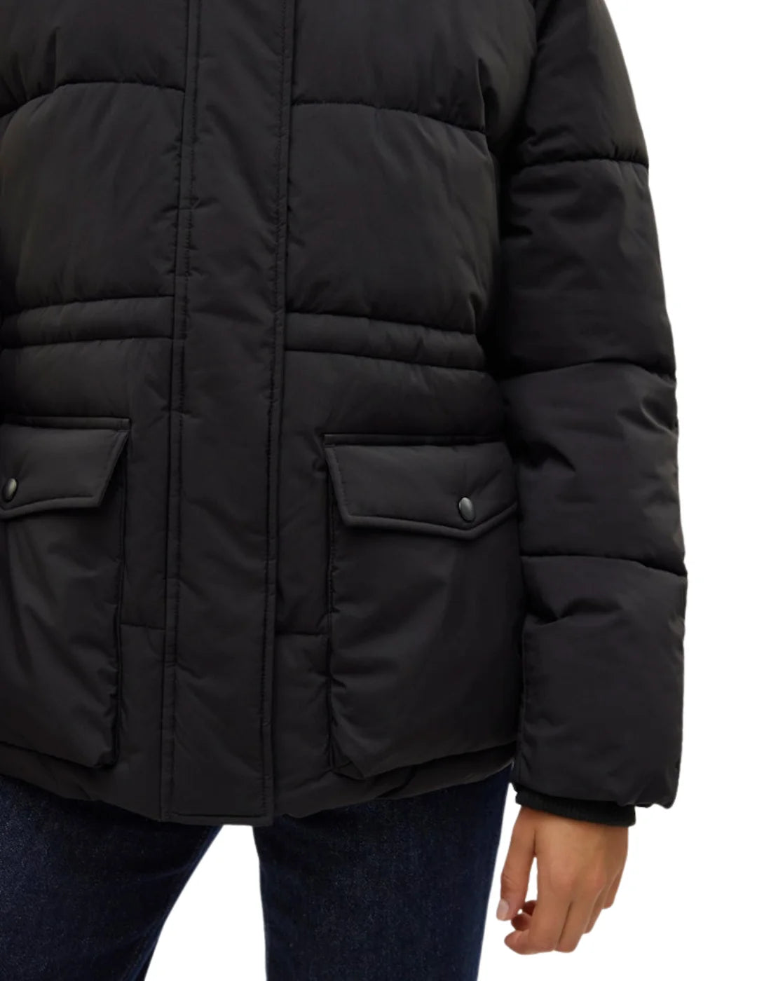 Chaqueta Acolchada Vero Moda Diana Negro | Bicos de Fío