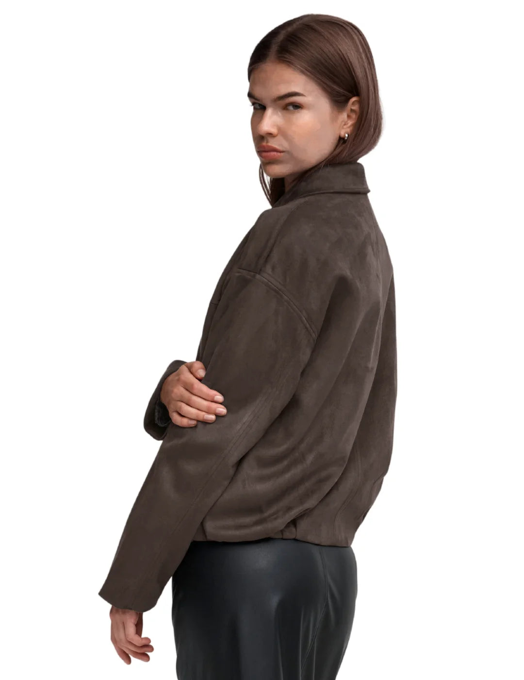 Chaqueta Ante ONLY Amber Chocolate | Bicos de Fío
