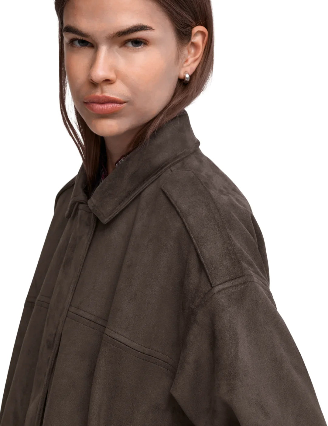 Chaqueta Ante ONLY Amber Chocolate | Bicos de Fío