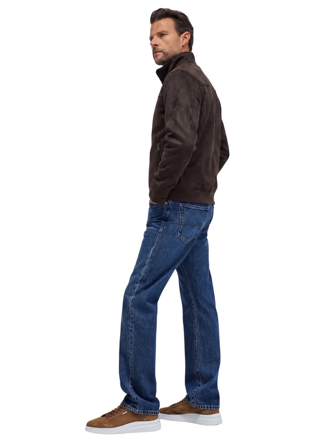 Chaqueta Ante Salsa Jeans Marrón Chocolate | Bicos de Fío