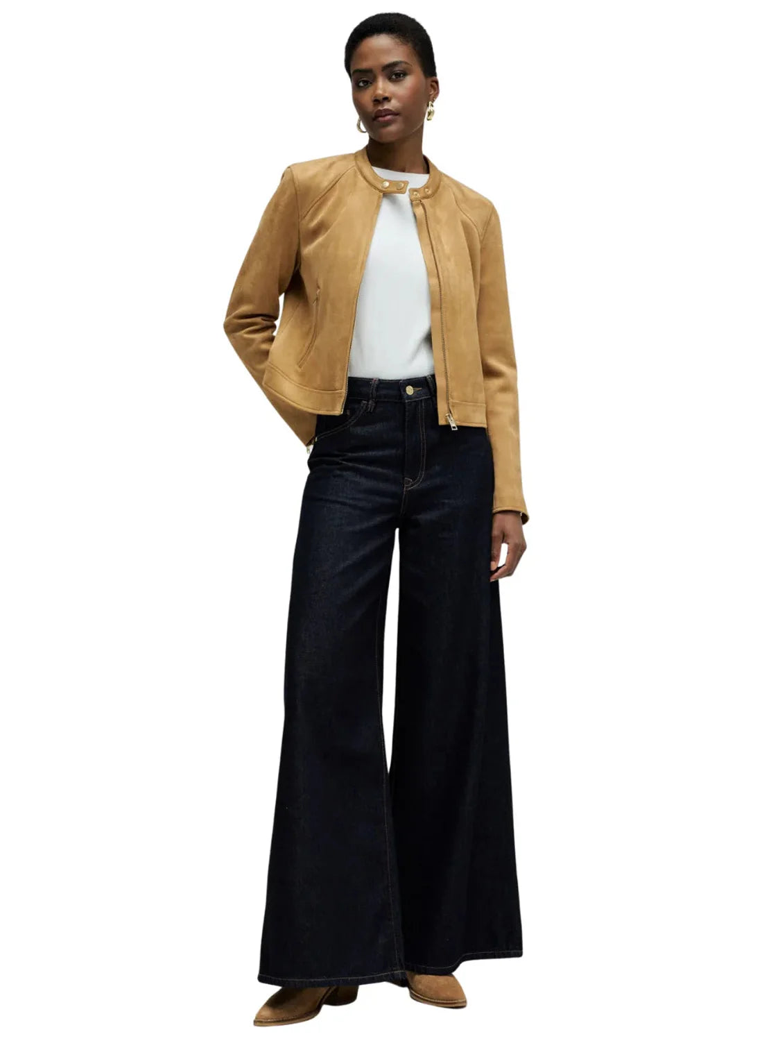 Chaqueta Ante Salsa Jeans Camel | Bicos de Fío