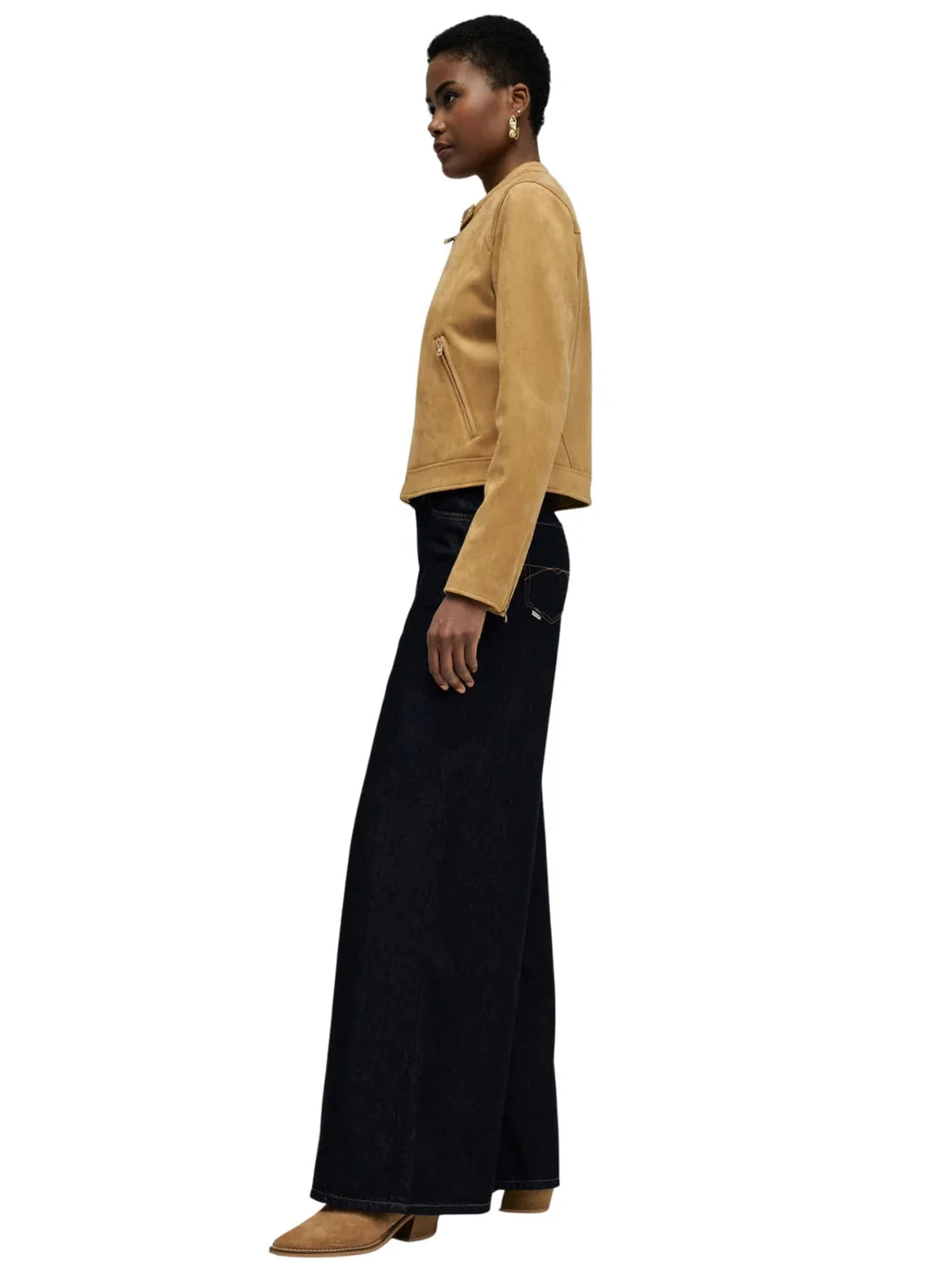 Chaqueta Ante Salsa Jeans Camel | Bicos de Fío