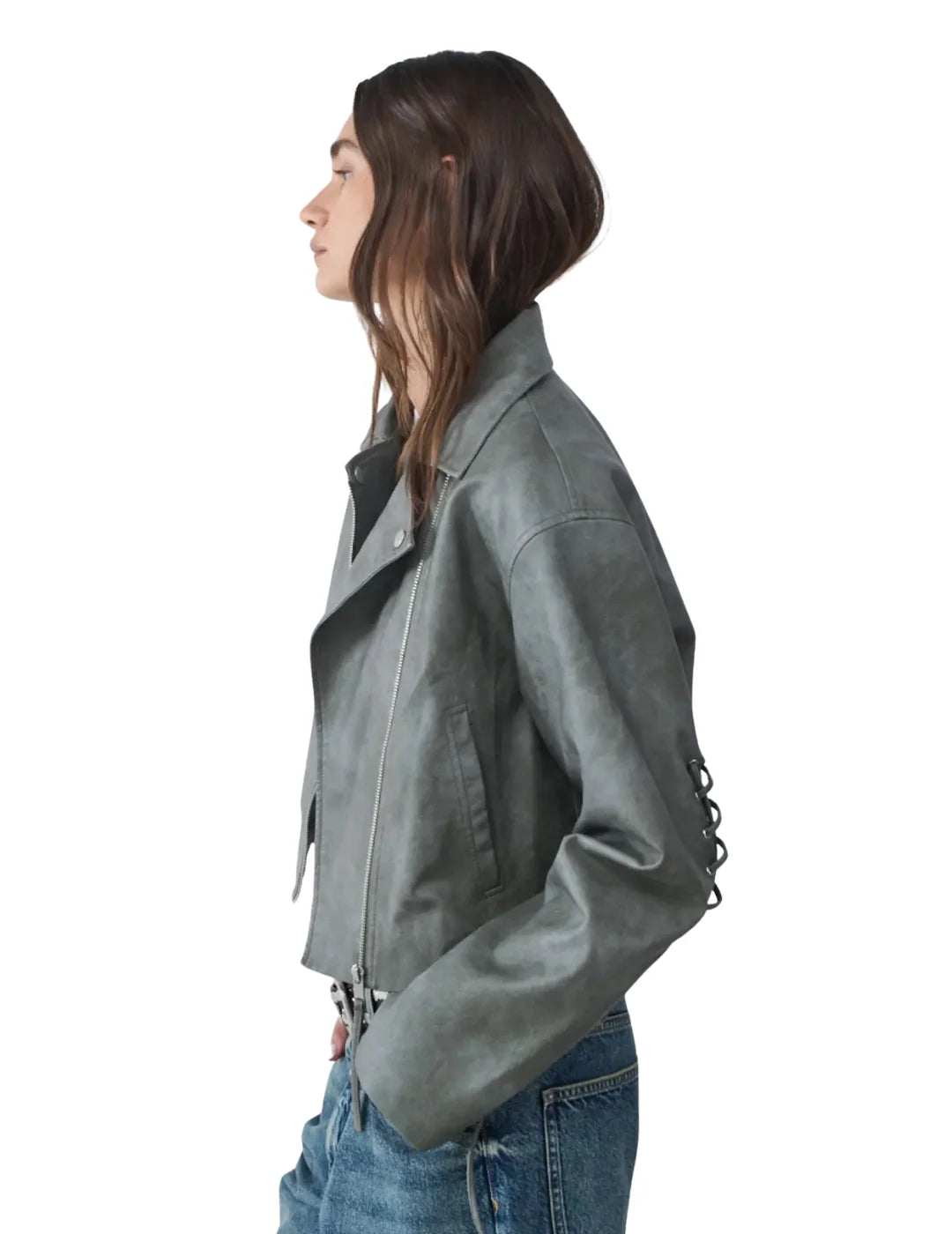 Chaqueta BALMOHK Cordones Verde | Bicos de Fío