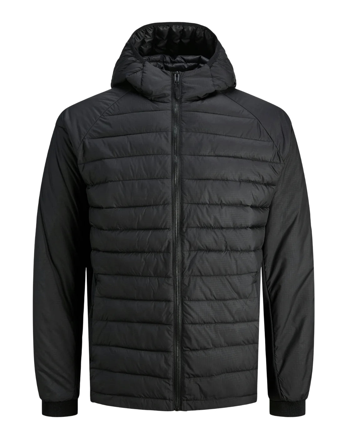 Chaqueta Plumas Jack&Jones State Hybrid Negro | Bicos de Fío