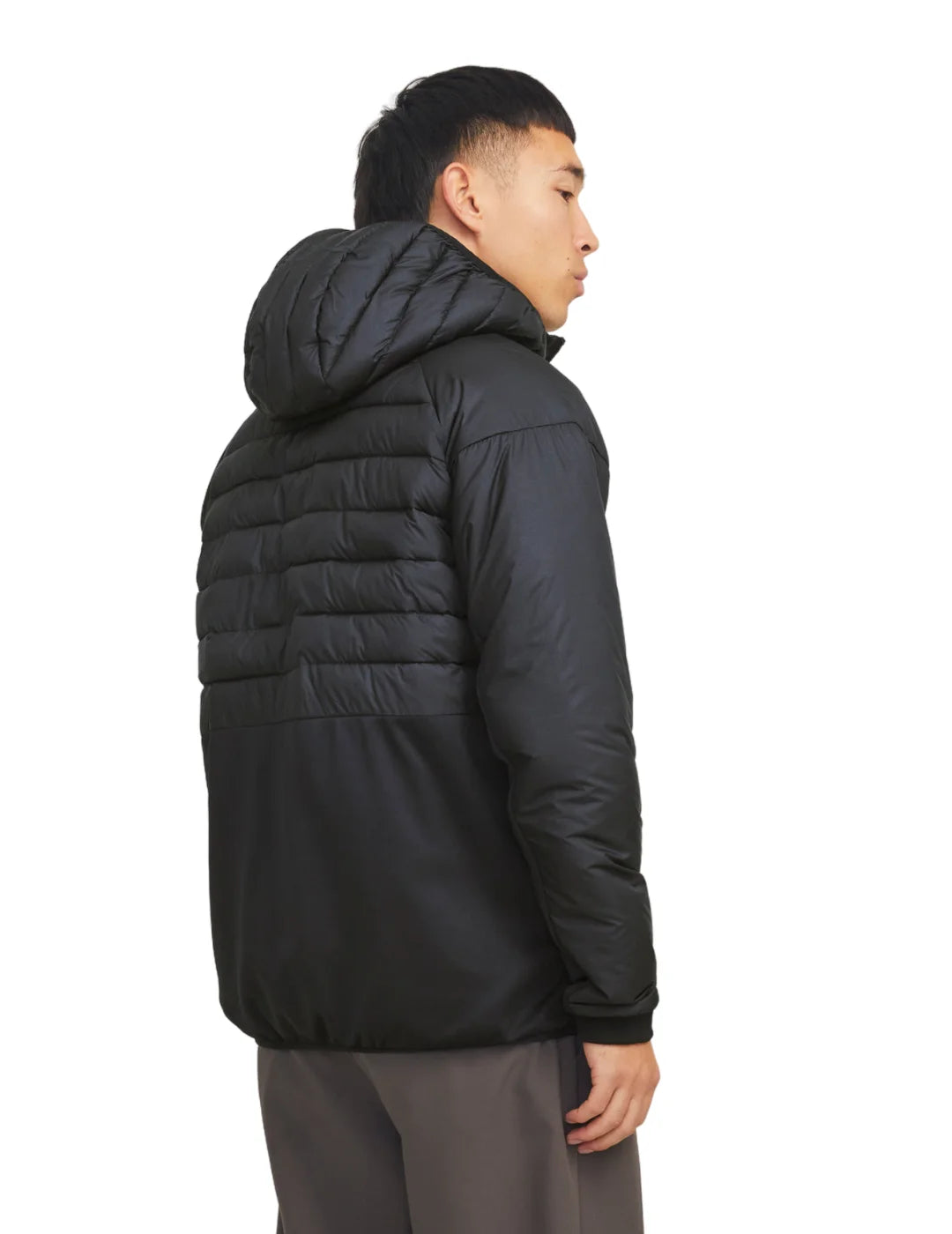 Chaqueta Plumas Jack&Jones State Hybrid Negro | Bicos de Fío