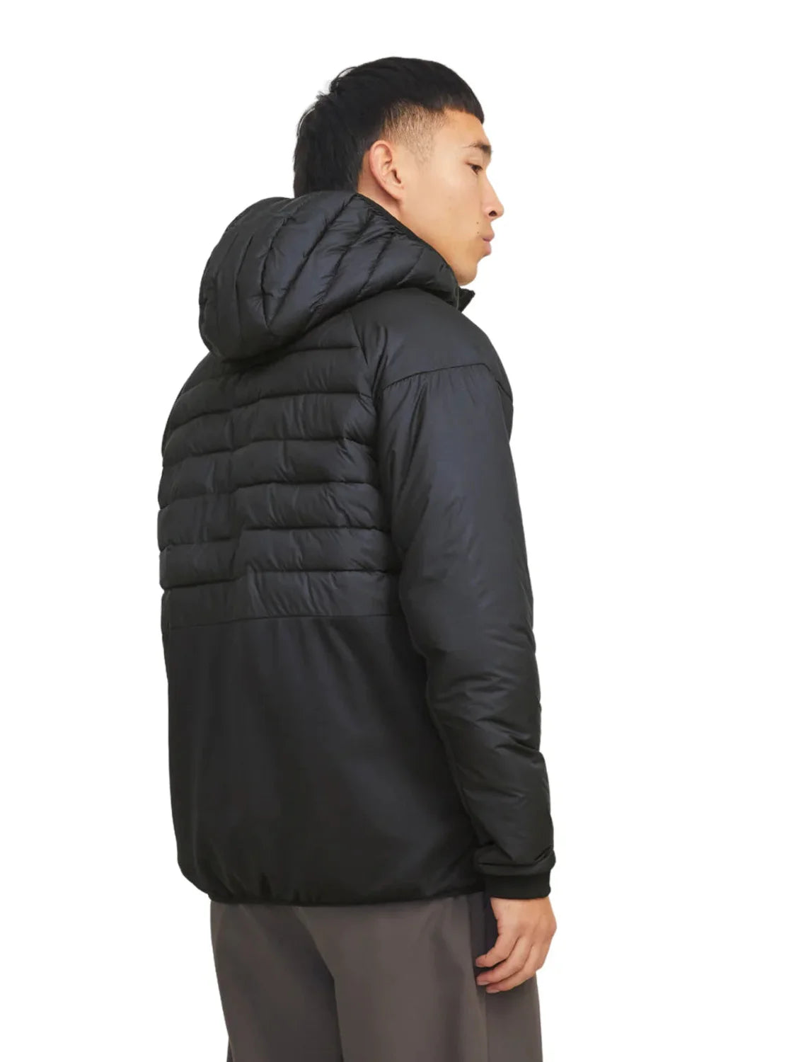 Chaqueta Plumas Jack&Jones State Hybrid Negro | Bicos de Fío