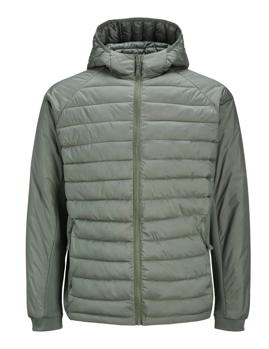 Chaqueta Plumas Jack&Jones State Hybrid Verde | Bicos de Fío