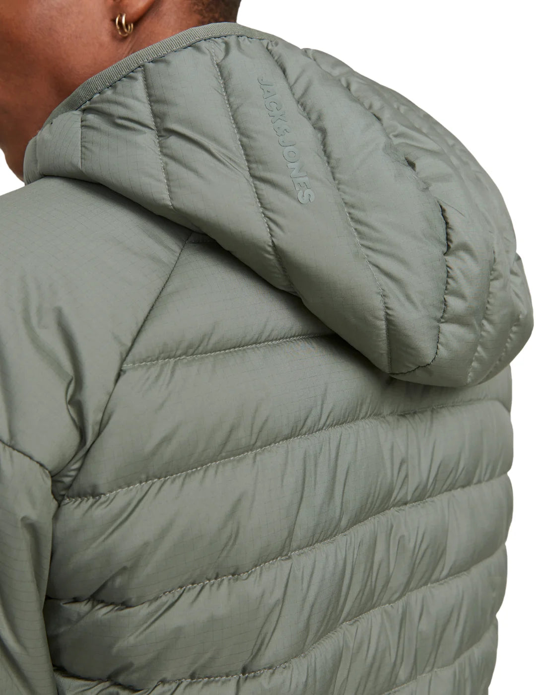 Chaqueta Plumas Jack&Jones State Hybrid Verde | Bicos de Fío