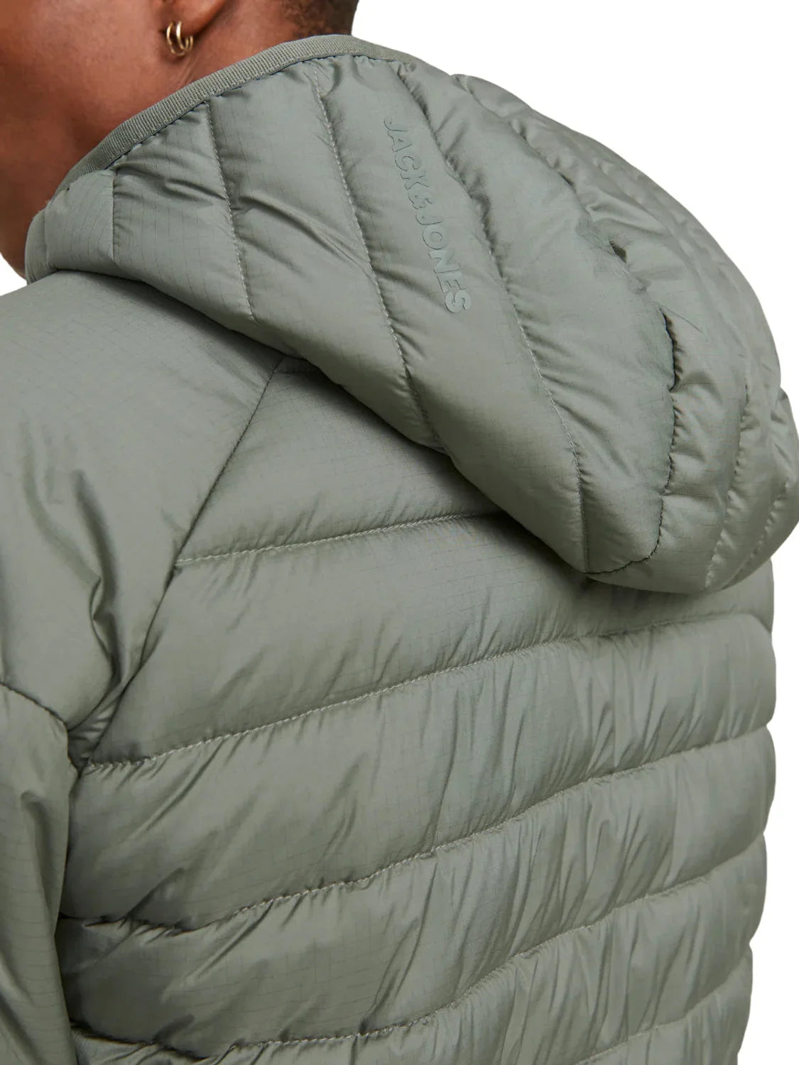 Chaqueta Plumas Jack&Jones State Hybrid Verde | Bicos de Fío