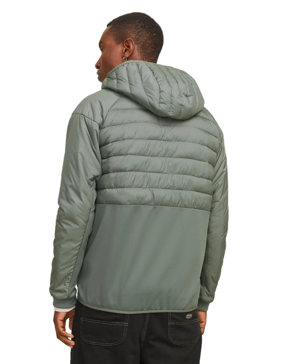 Chaqueta Plumas Jack&Jones State Hybrid Verde | Bicos de Fío