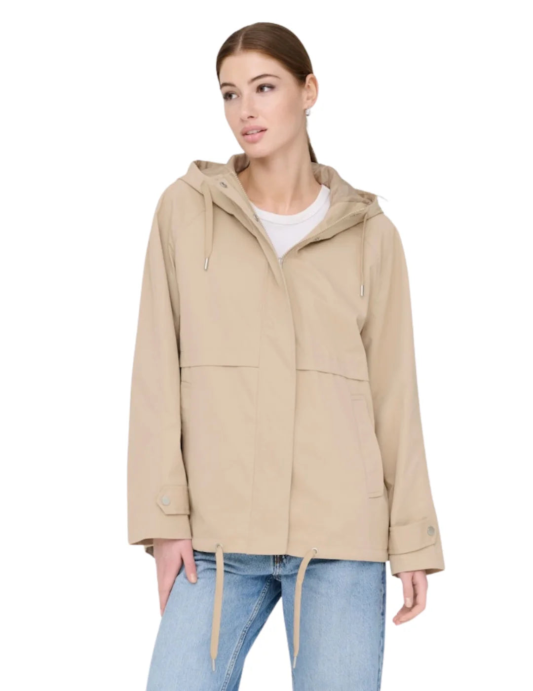 Chaqueta Casual ONLY Orchid Beige | Bicos de Fío