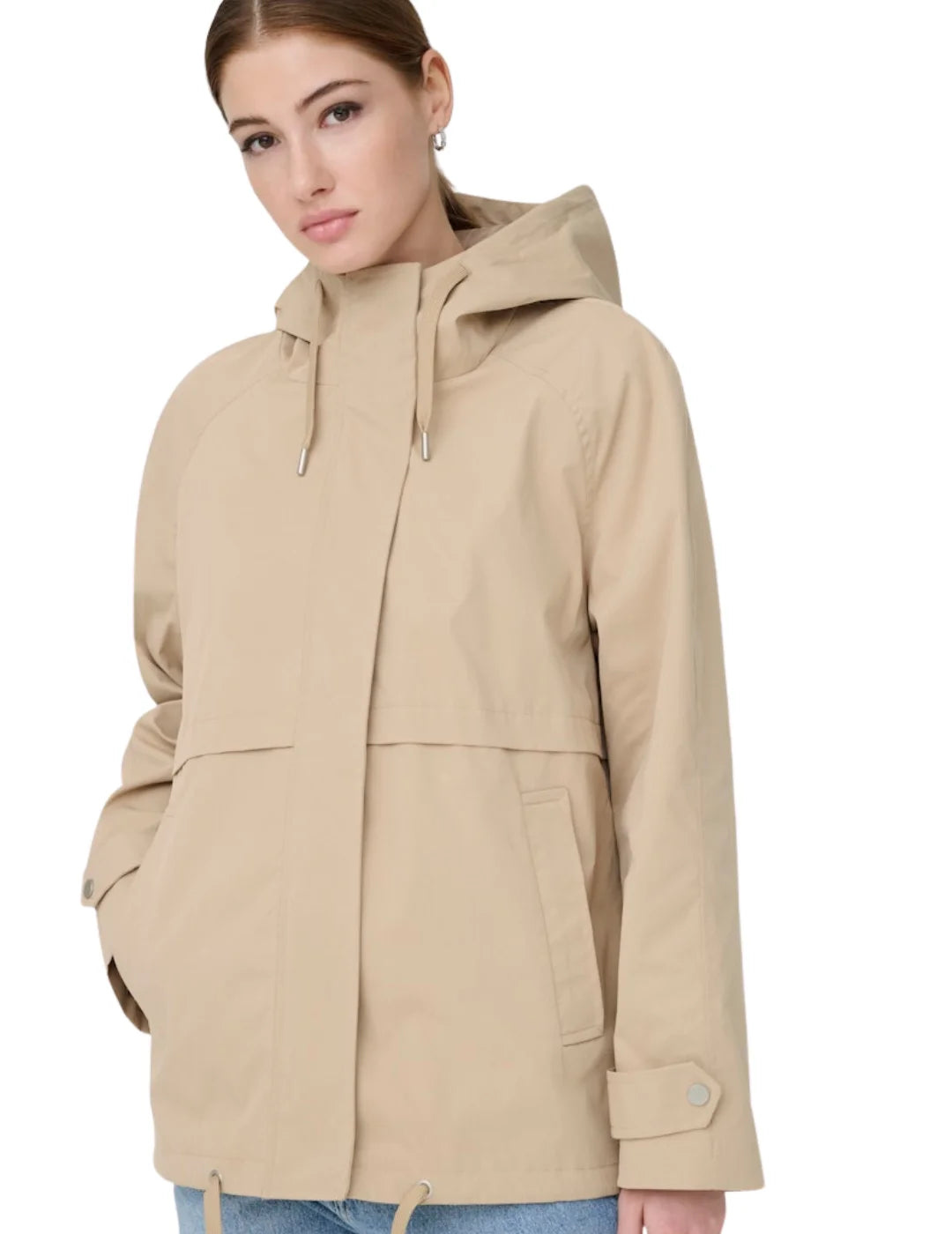 Chaqueta Casual ONLY Orchid Beige | Bicos de Fío