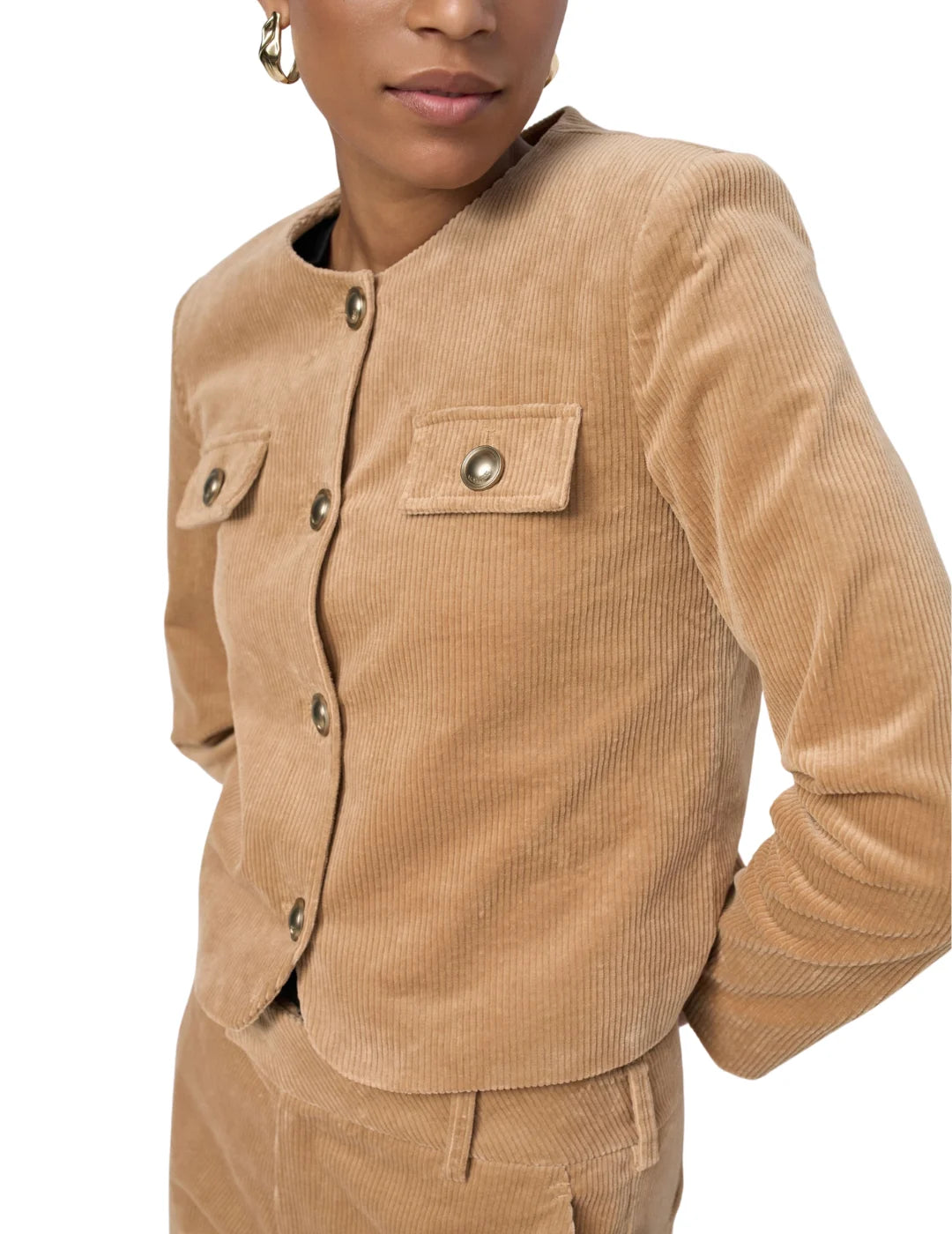 Chaqueta Chanel Pana Salsa Jeans Marrón