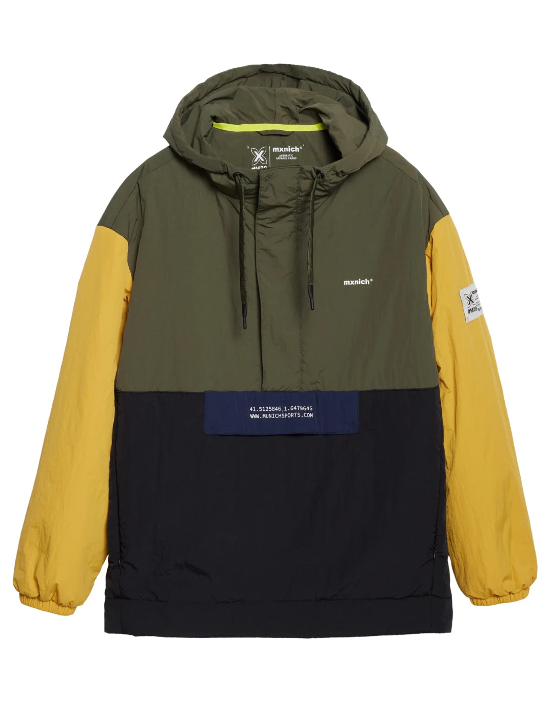 Chaqueta Cortavientos Munich Cover Khaki | Bicos de Fío